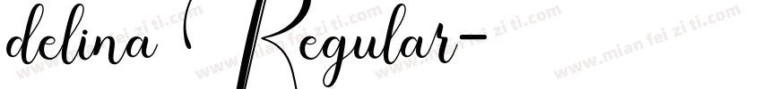 delina Regular字体转换
